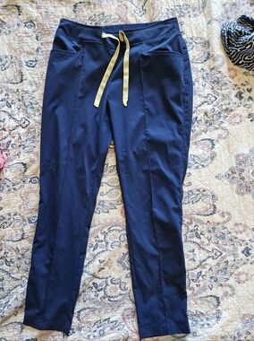 Medelita Navy Blue Medium Straight Leg Scrub Bottoms